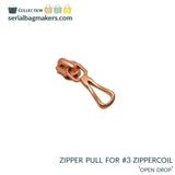 Clearance - Denim Zipper tape /Rose Gold coil
