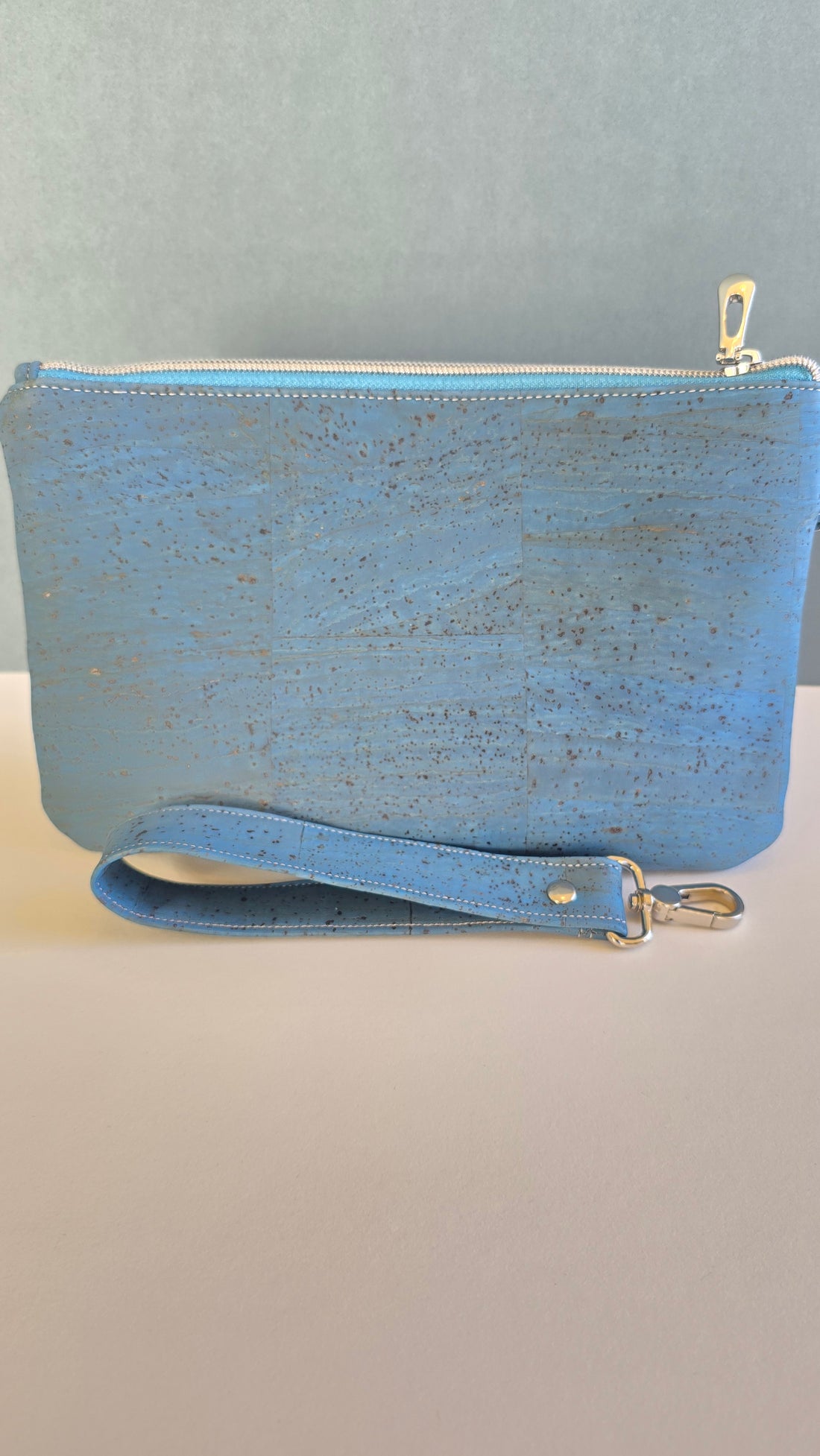 Cork Wristlet Blue - Back