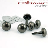 Domed Purse Feet: 1/2" (12 mm) (6 Pack)