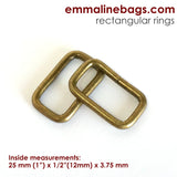 Rectangular Rings 25mm ( 4 pack)