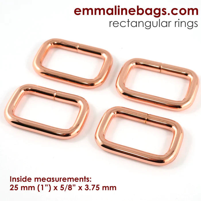 Rectangular Rings 25mm ( 4 pack)