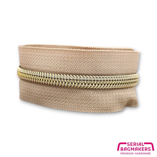 Serial Bagmakers Zipper Tape - Latte