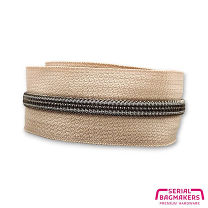 Serial Bagmakers Zipper Tape - Latte