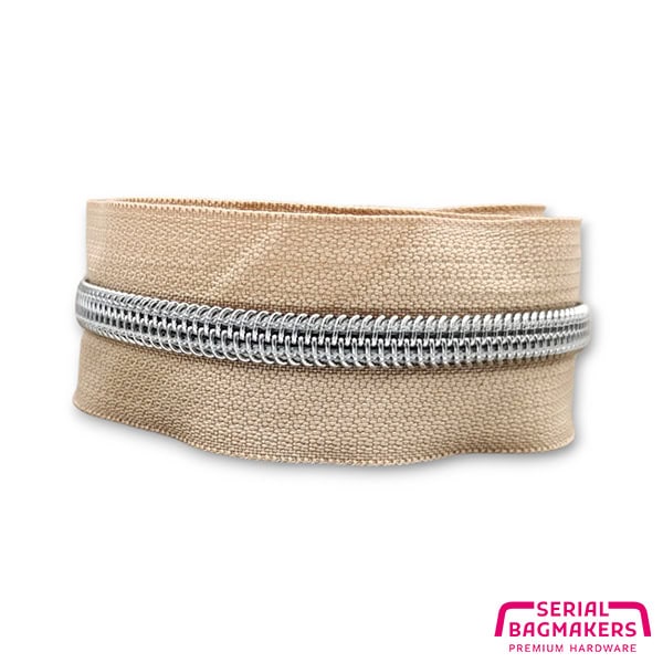 Serial Bagmakers Zipper Tape - Latte