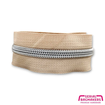 Serial Bagmakers Zipper Tape - Latte