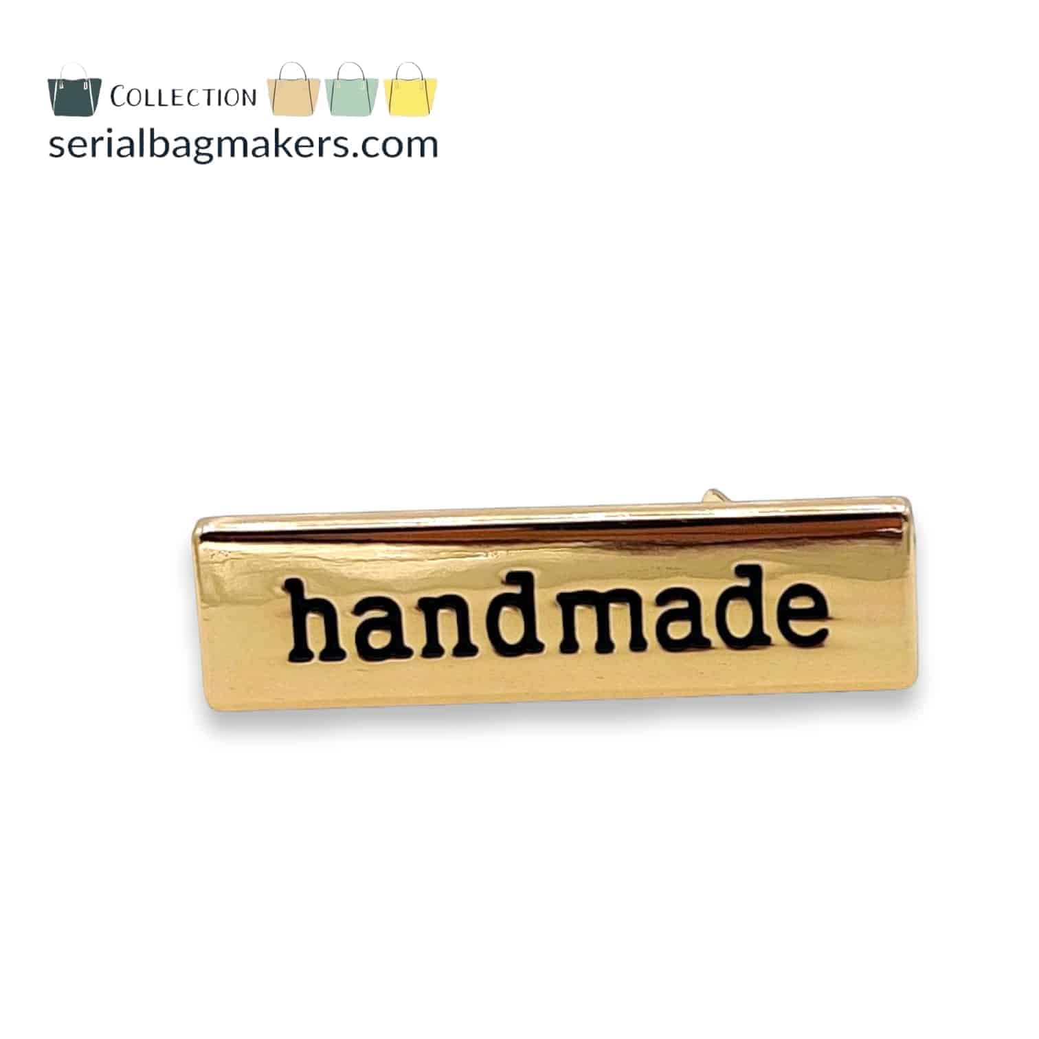 Metal Label &quot;Handmade&quot;