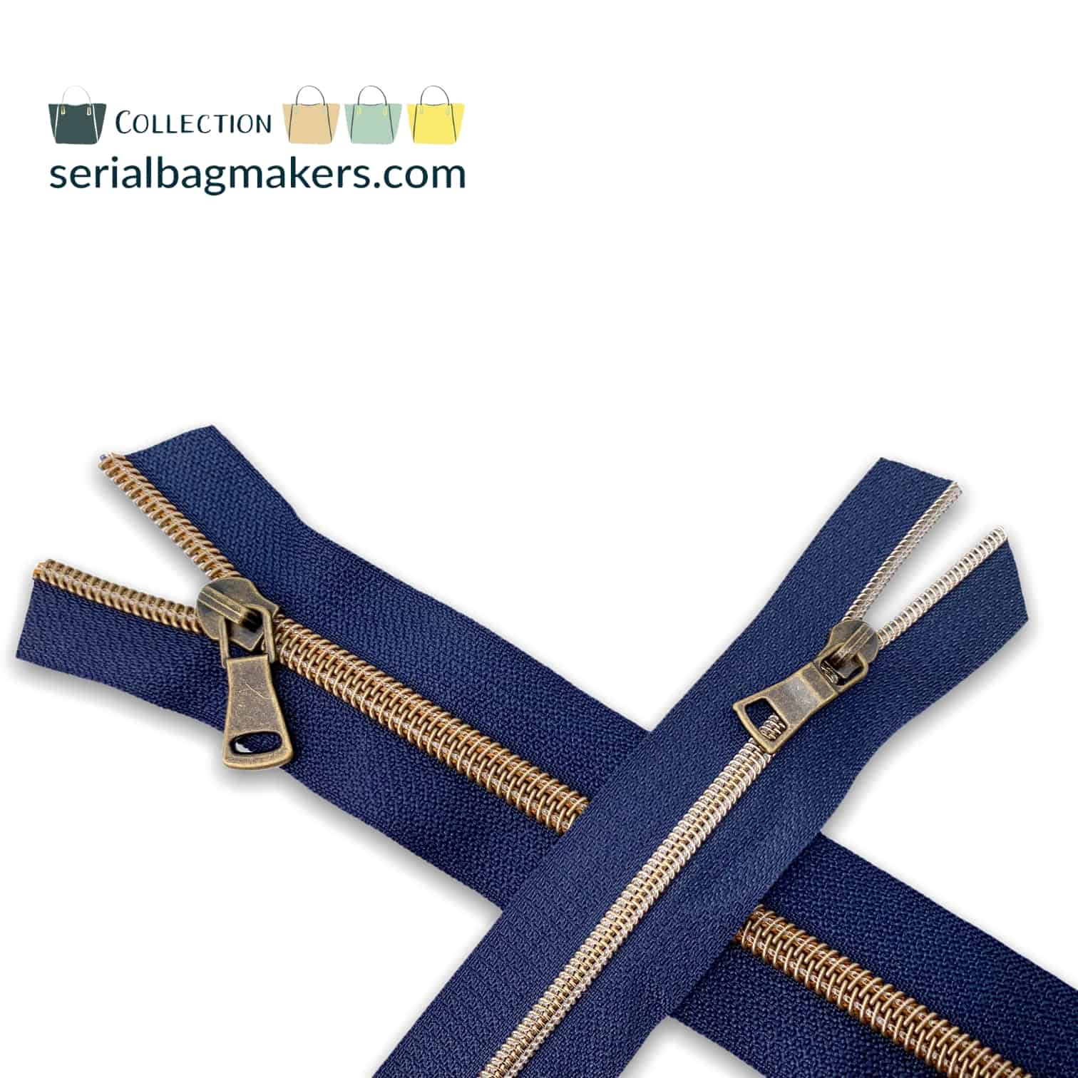 Serial Bagmakers Zipper Tapes - Navy