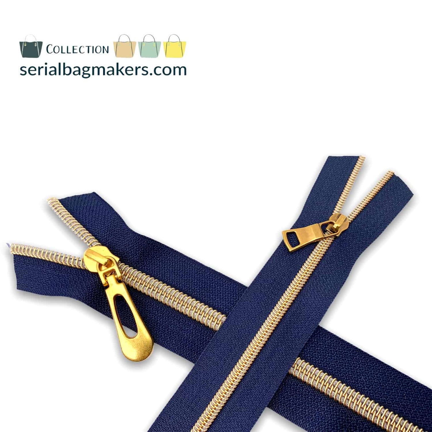 Serial Bagmakers Zipper Tapes - Navy