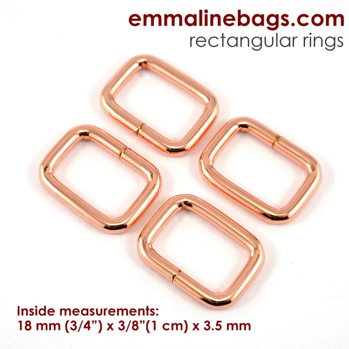 Rectangular Rings 25mm ( 4 pack)