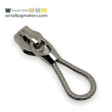 Serial Bagmakers #5 Zipper pulls  - Nickel