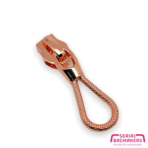 Serial Bagmakers #5 Zipper pulls  - Rose Gold