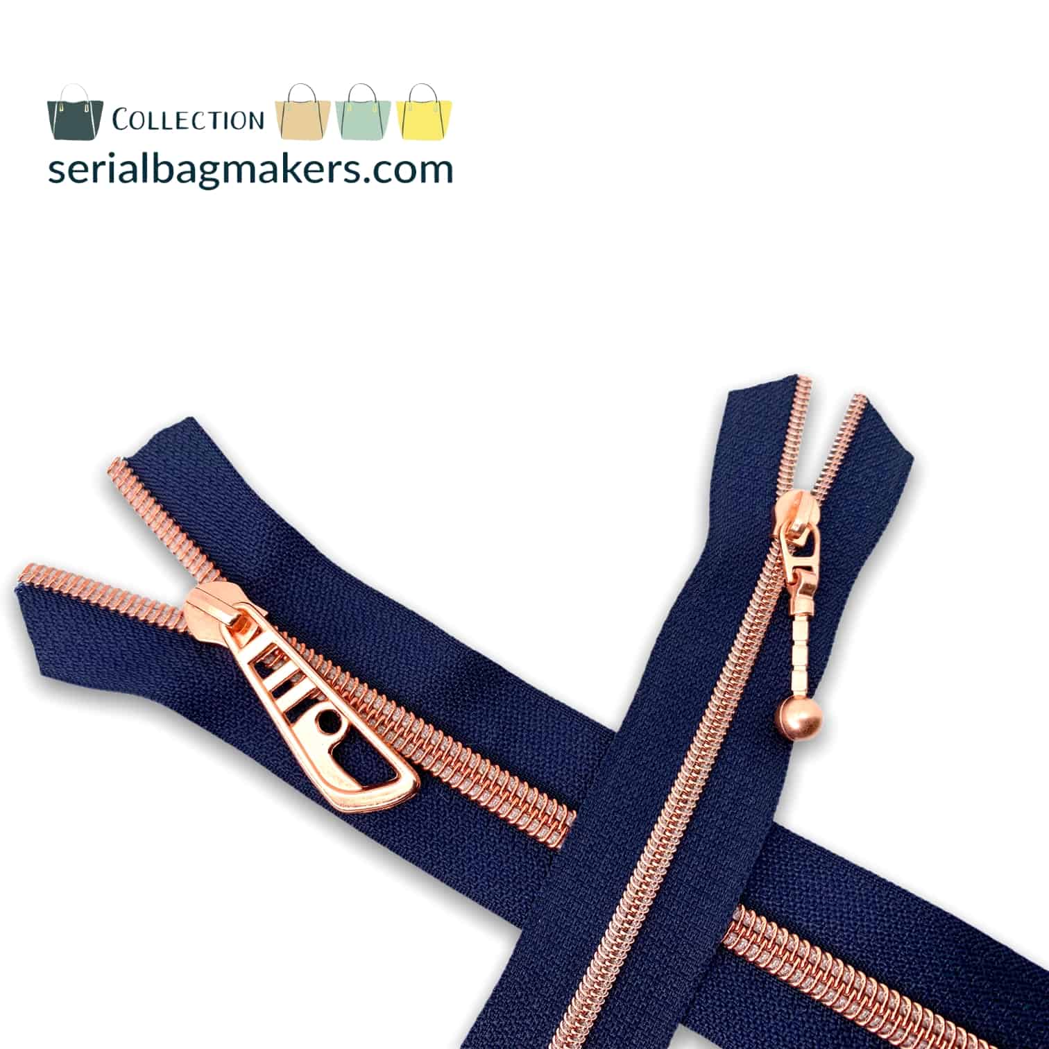 Serial Bagmakers Zipper Tapes - Navy