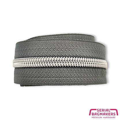Zipper Tape - Elephant Grey