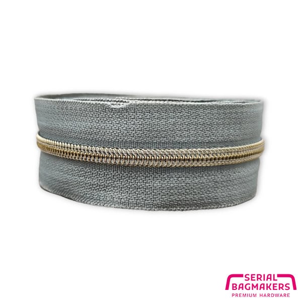 Serial Bagmakers Zipper Tape - Elephant Grey