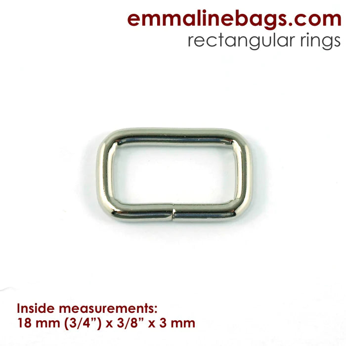 Rectangular Rings 25mm ( 4 pack)