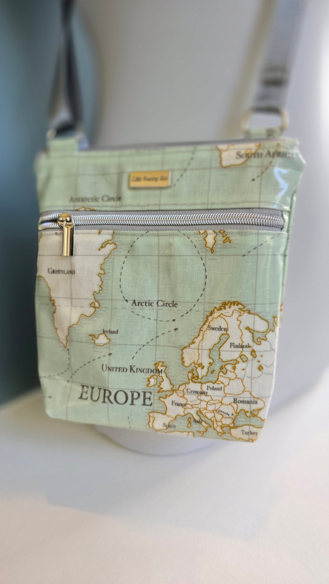 Oilcloth Crossbody Bag – Handcrafted &amp; Durable