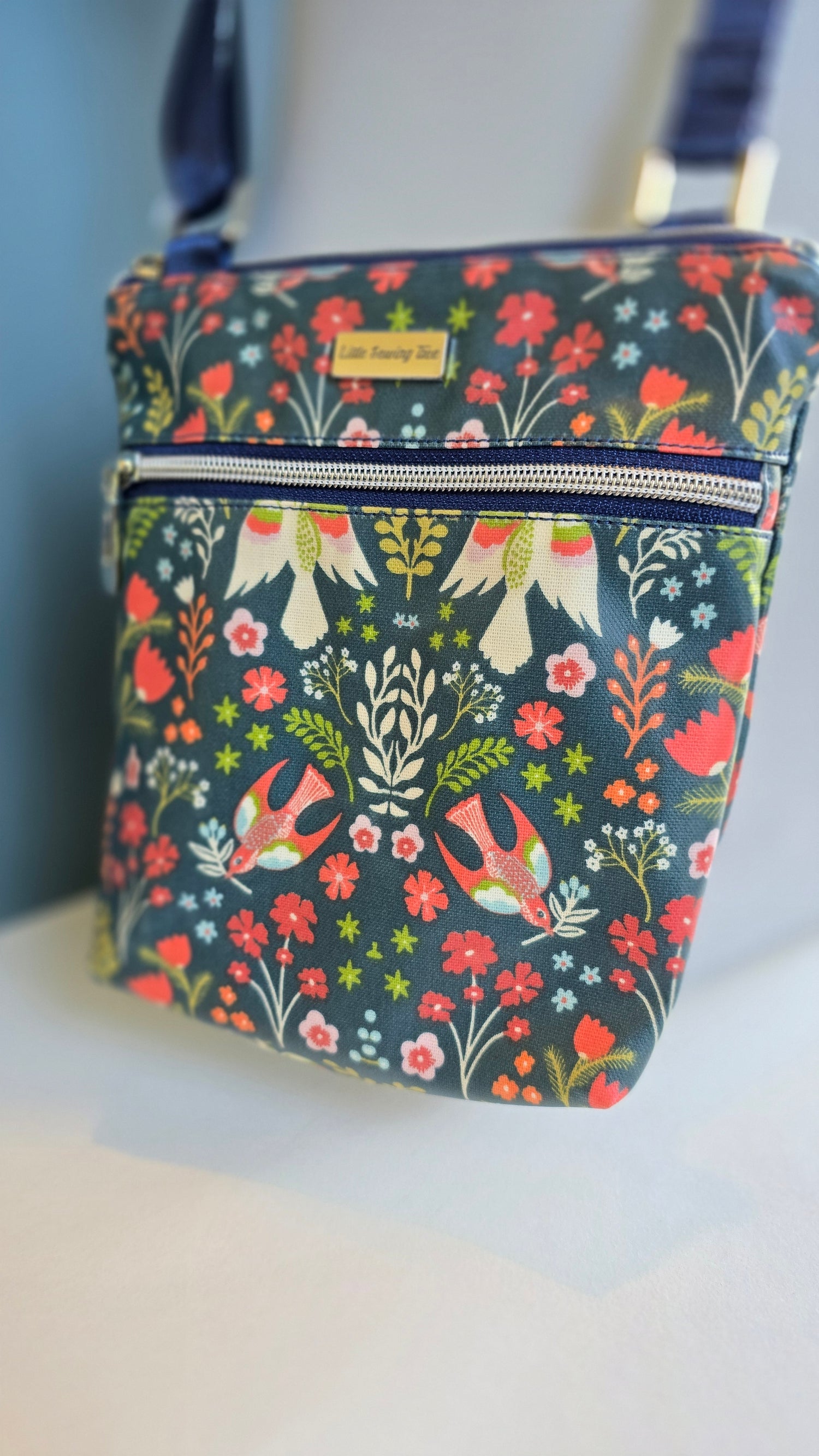 Oilcloth Crossbody Bag – Handcrafted &amp; Durable