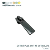 Serial Bagmakers #5 Zipper pulls  - Gun Metal