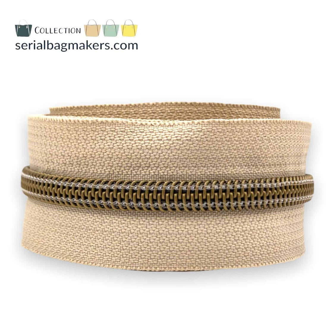 Serial Bagmakers Zipper Tapes - Sand