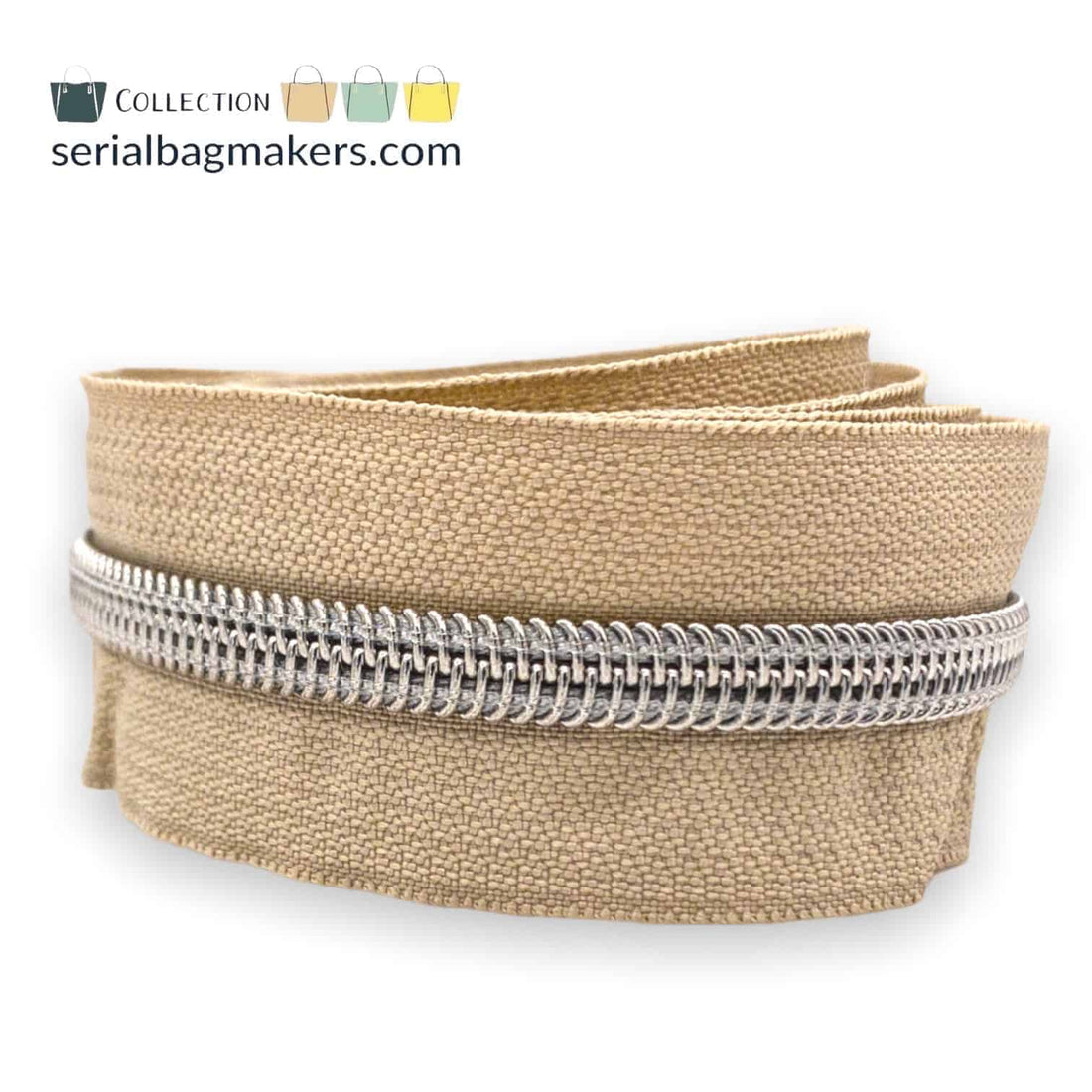 Serial Bagmakers Zipper Tapes - Sand