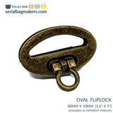 Oval Flip Lock