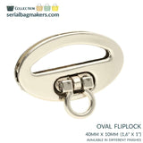 Oval Flip Lock