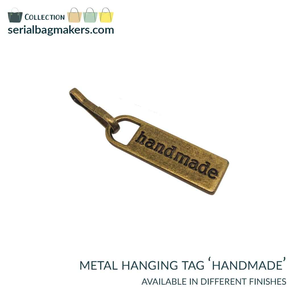 Metal Hanging &quot;Handmade&quot; Label