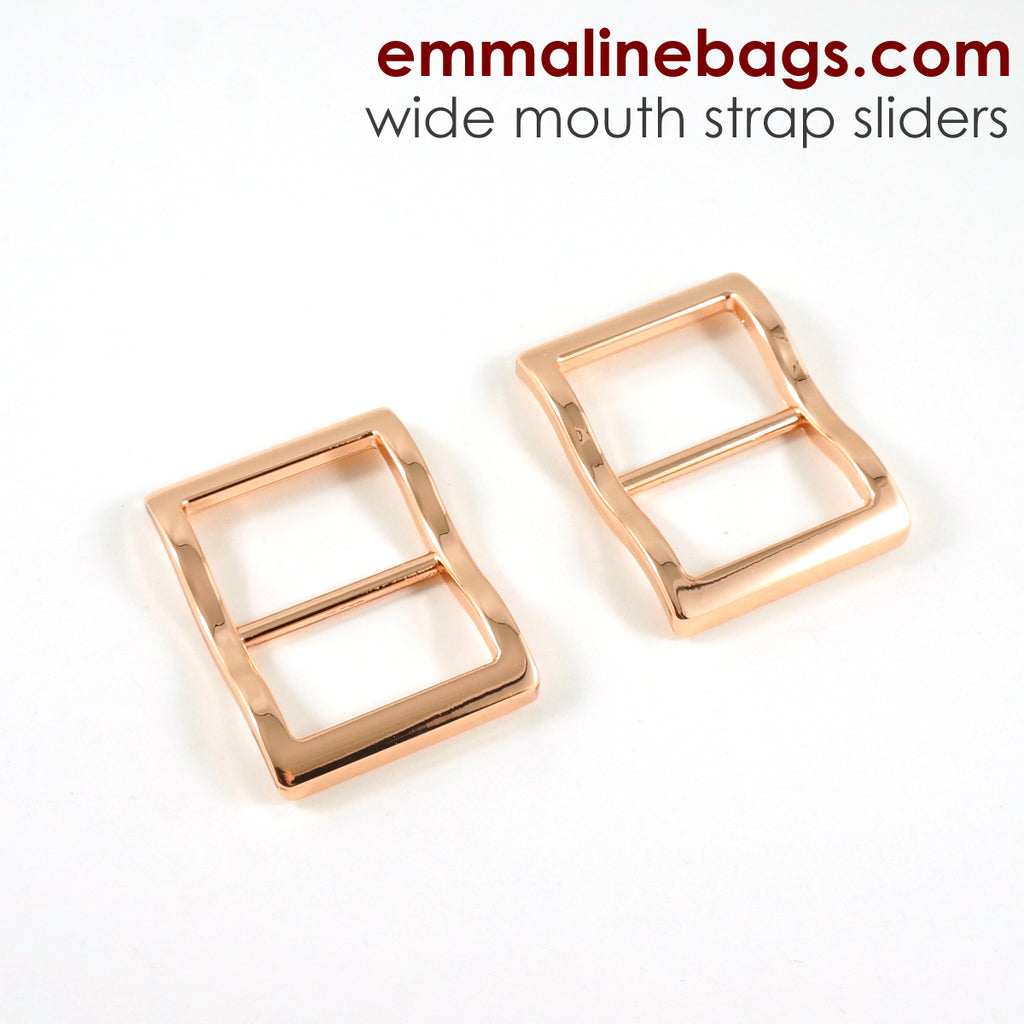 Wide Mouth Strap Sliders - (Extra Wide) For thicker straps (2 Pieces) - 1 1/2 Wide Mouth Strap Sliders - (Extra Wide) For thicker straps (2 Pieces) - 1 1/2