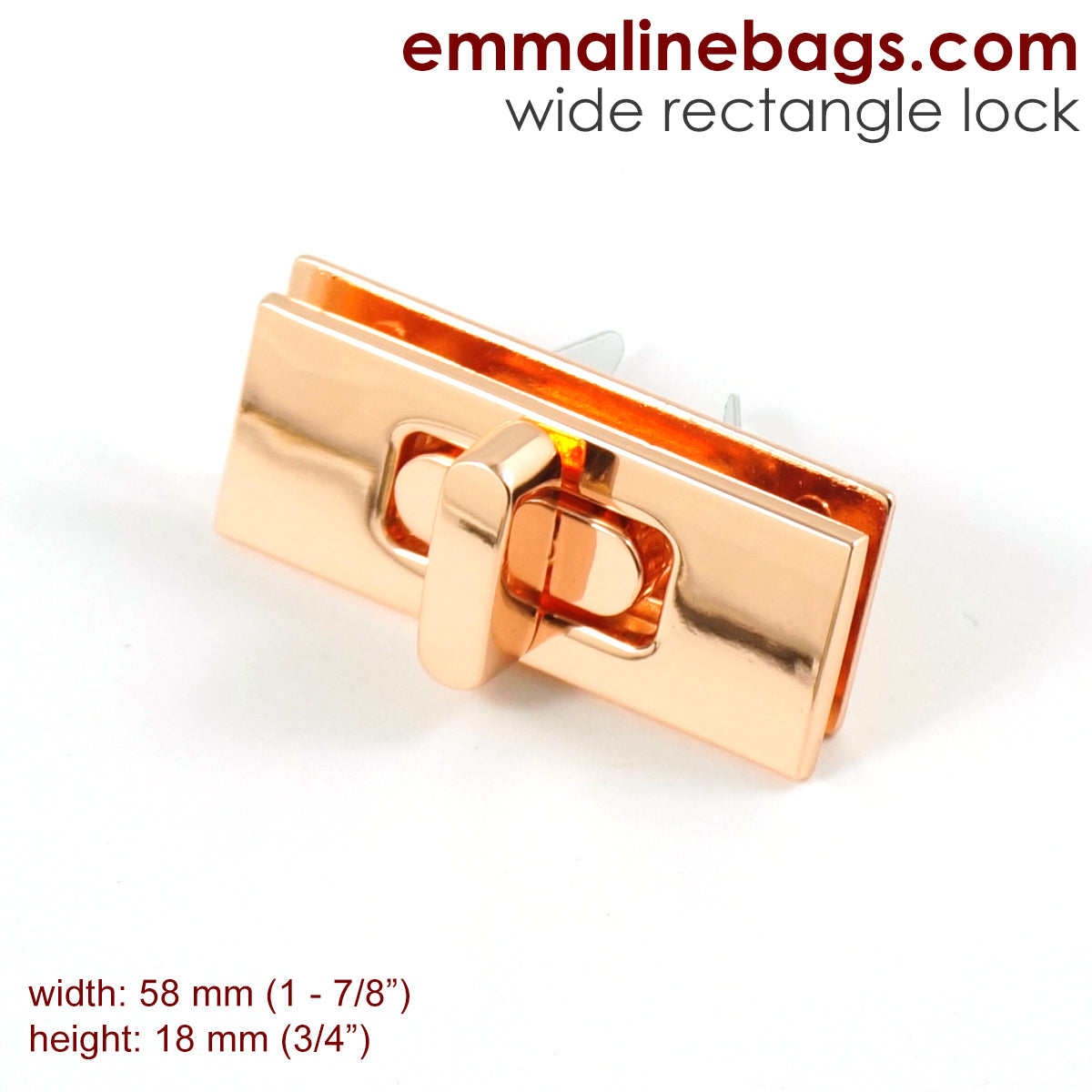 Wide Rectangular Bag Lock