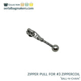 Serial Bagmakers #3 Zipper pulls  - Nickel