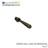 Serial Bagmakers #3 Zipper pulls  - Rolled Brass