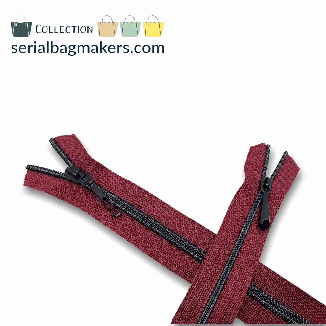 Serial Bagmakers Zipper Tapes - Porto Red