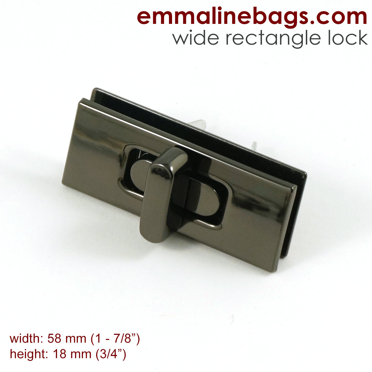 Wide Rectangular Bag Lock