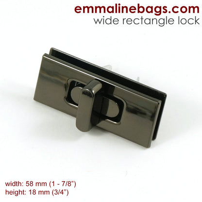Wide Rectangular Bag Lock