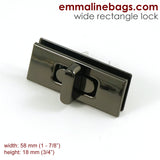 Wide Rectangular Bag Lock